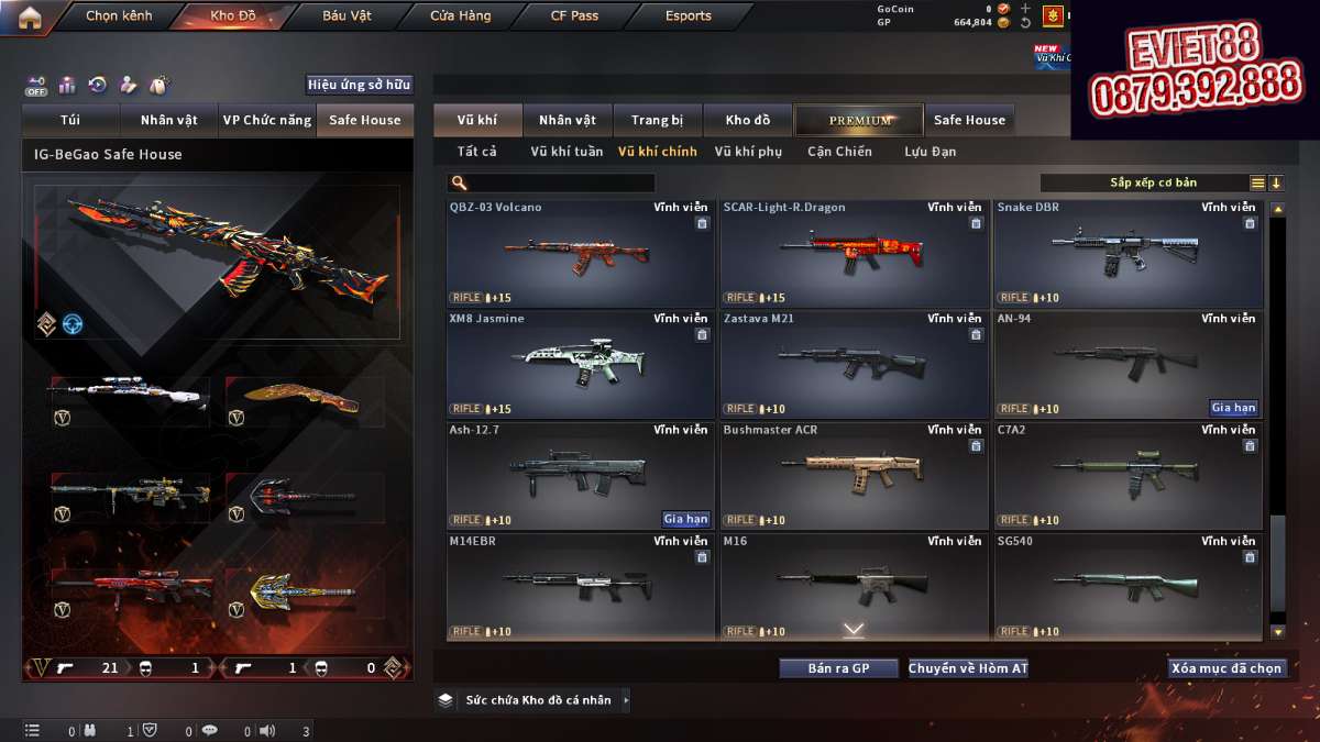 shop acc cf uy tin gia re